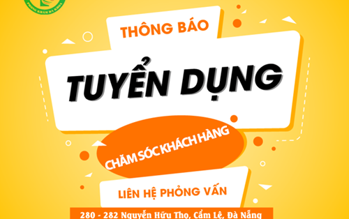 Phòng khám đa khoa Miền Trung tuyển nhân viên Chăm sóc Khách hàng